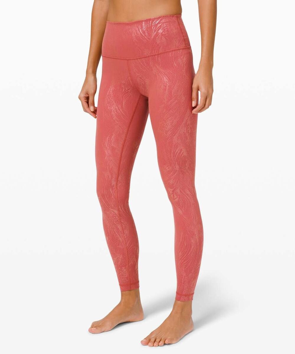 Lululemon Wunder Under Shine Tights High Rise Yoga Pilates Workout Athleisure 2